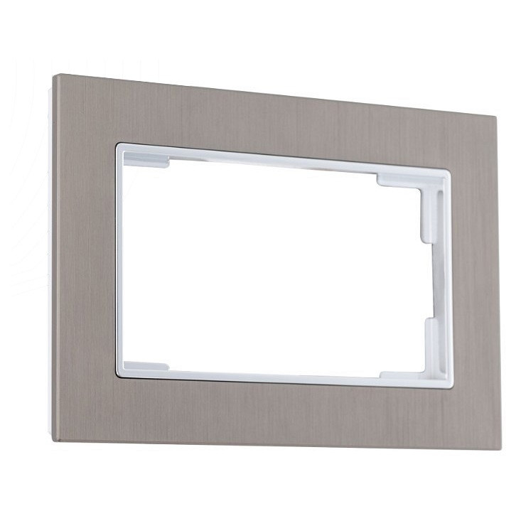 Рамка для двойной розетки arte milano am-503.12 503.12-double.grey